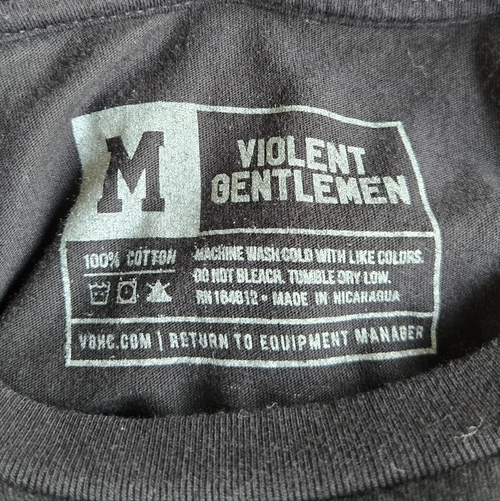 Violent Gentlemen Hockey Club Tee Sz M - Picture 3 of 3